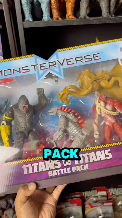 MONSTERVERSE BATTLE PACK by PLAYMATES! 🔥 #godzilla #monsterverse #gxk #gvk #kong #toys #playmates