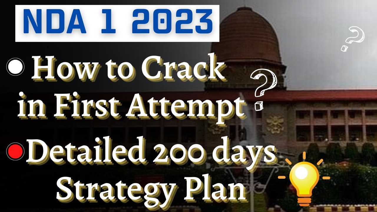 How to Crack NDA 1 2023 in First Attempt| NDA 1 2023 Preparation ...