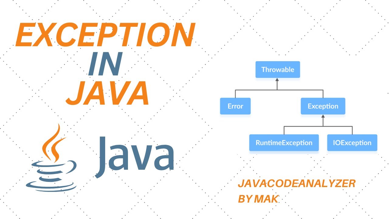 Exception And Exception Handling in Java - YouTube