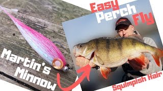 Martin's Minnow  Squimpish Hair Streamer - Perch Fly
