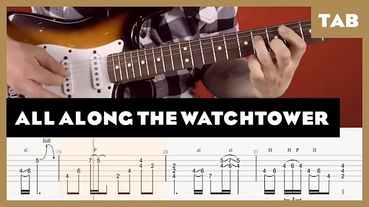 All Along the Watchtower Guitar version - Guitar performance video thumbnail