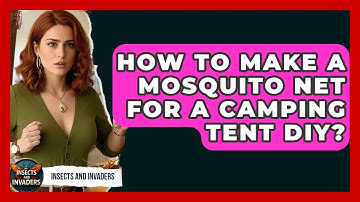 How To Make A Mosquito Net For A Camping Tent DIY? - Insects and Invaders