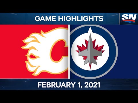 NHL Game Highlights | Flames vs. Jets - Feb. 01, 2021
