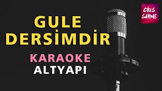 GULE DERSİMDİR Karaoke Altyapı Türküler - Si Resimi