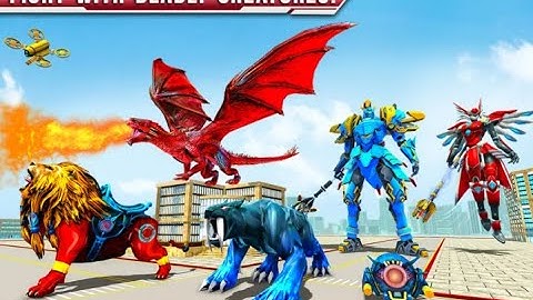 Royal Lion Robot Games- Dragon Robot Transform War Game Inferno Android Gameplay 1
