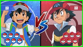 Pokemon Battle Pedia: Ash Vs Sinnoh Ash (Ash Best Team)