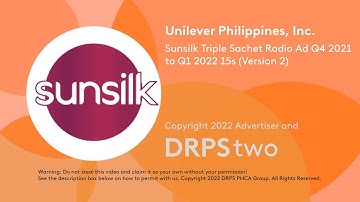 Sunsilk Triple Sachet Radio Ad Q4 2021 to Q1 2022 15s (Version 2)