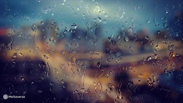 Tibetan Singing Bowls 432Hz | Ambient Soundscape for Relaxation and Focus | Rain and Thunder