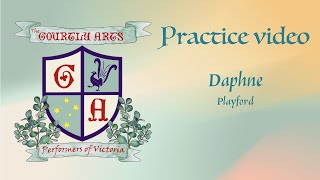 Renaissance Dance practice snippet: Daphne, Playford