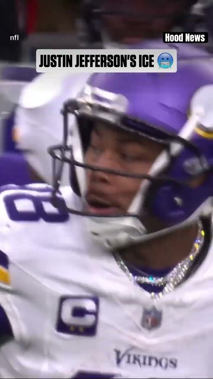 Diamonds dancing ? #hoodnews #diamonds #diamond #justinjefferson #vikings #chain #football #omg #i