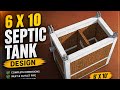 6 By 10 Septic tank design, Septic tank design idea #septictank 