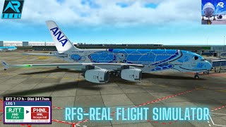 RFS-Real  Flight Simulator- Tokyo-To-Honolulu-Full Flight-A380-800-ANA-FullHD-Real Route