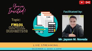 FM101- CAPITAL BUDGETING