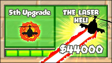 5TH TIER UPGRADES MOD - THE LASER HELICOPTER GOD | Bloons TD Battles Hack/Mod (BTD Battles)