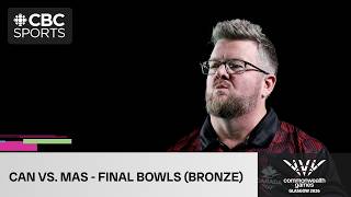 Final bowls of Canadas mens pairs bronze medal bowls match on Day 10 of 2026 Commonwealth Games
