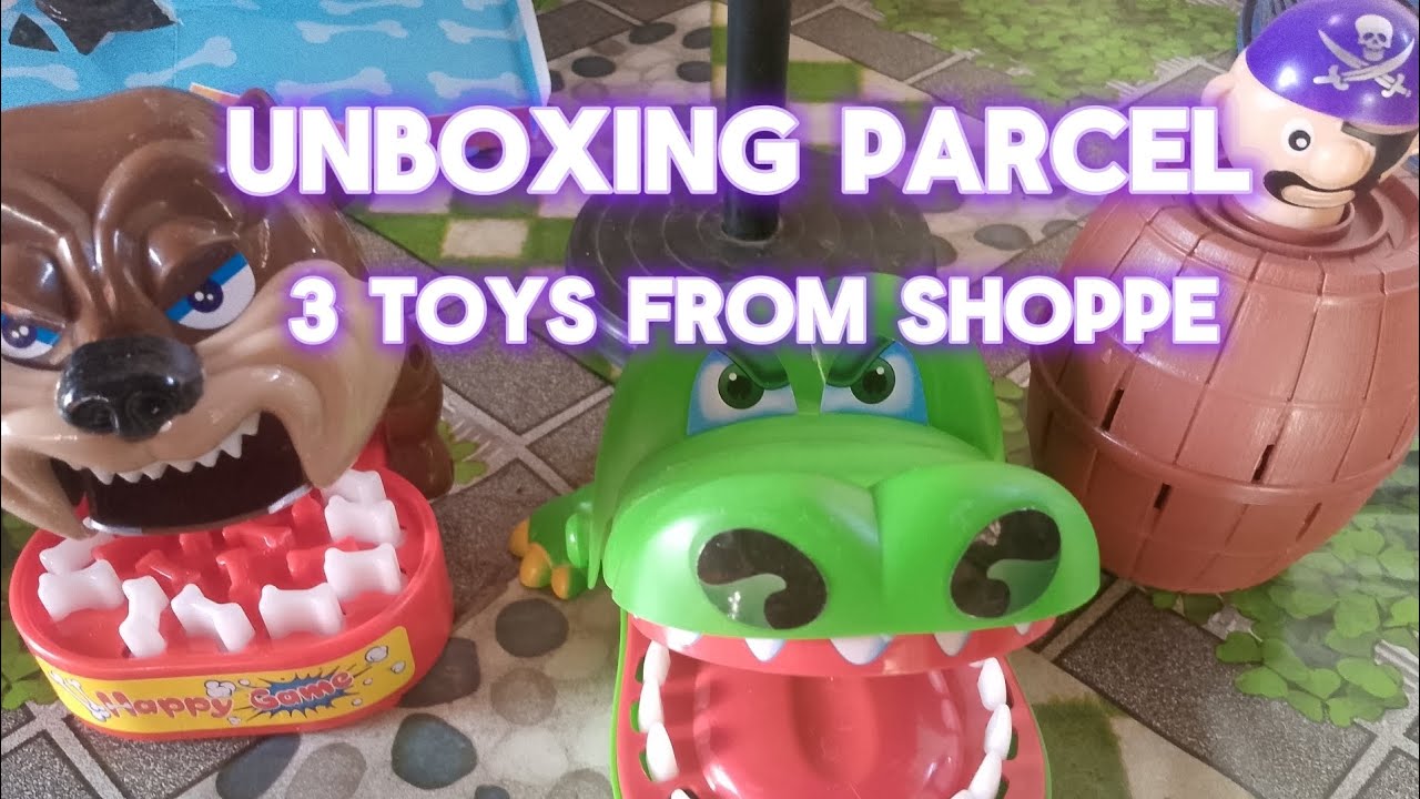 Unboxing parcel 3 toys from shoppe - YouTube