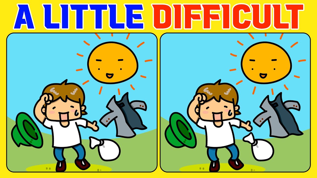 🧠🧩Spot the Difference : Brain Teasers 《A Little Difficult》 - YouTube