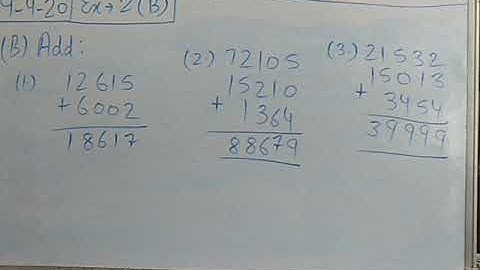 Class-4 ,Ch-2 addition & Subtraction(ex-2B)