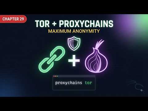 How to Use Tor and Proxychains Together in Kali Linux | Chapter 29 | 2026 #kali #linux