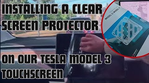 How to install a screen protector on your #tesla Model 3/Y