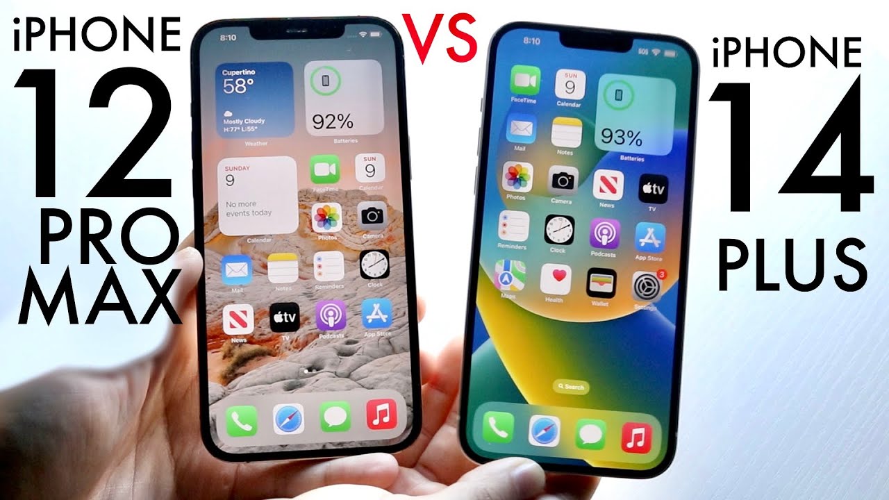 Iphone 14 Plus Vs Iphone 12 Pro Max! (Comparison) (Review) - Youtube