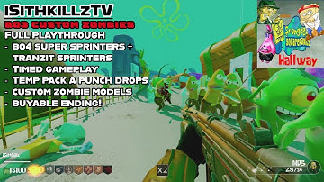 Spongebob Hallway Challenge was surprisingly difficult & a lot of silly fun! - Bo3 custom zombies