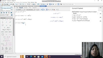 Pendefinisian Fungsi dalam Aplikasi Maple 18 || Silviana Devi L/4E/126204211070