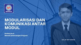 pertemuan 6 metode perancangan program modularisasi dan komunikasi antar modul
