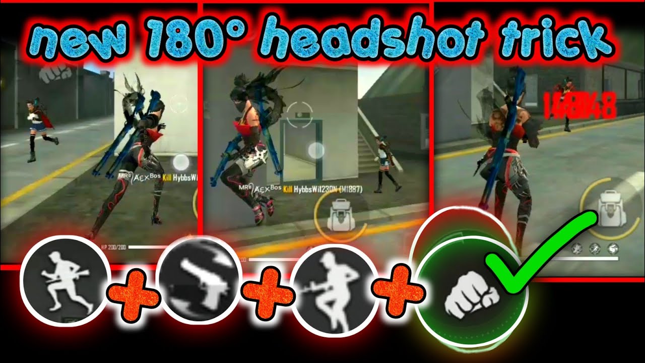 New 180° headshot trick || easy to learn 
