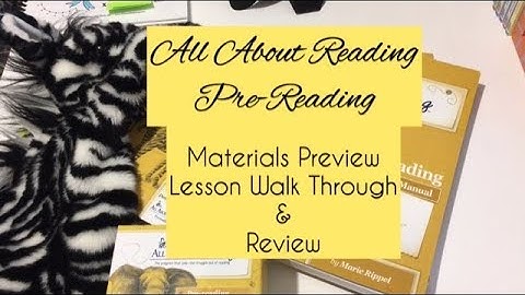 All About Reading Pre-Reading || Teaching my pre Kindergartner how to read