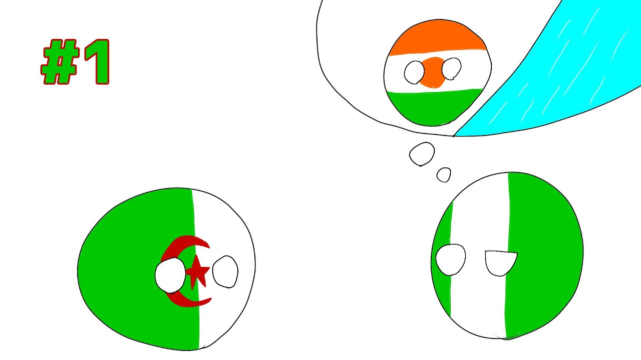 ポーランドボール第1話 アルジェリアとナイジェリア Youtube