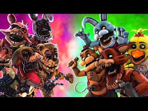 Видео: [SFM FNaF] Reactivated vs Stylized Animatronics