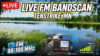 Live FM Bandscan from Tenstrike, Minnesota