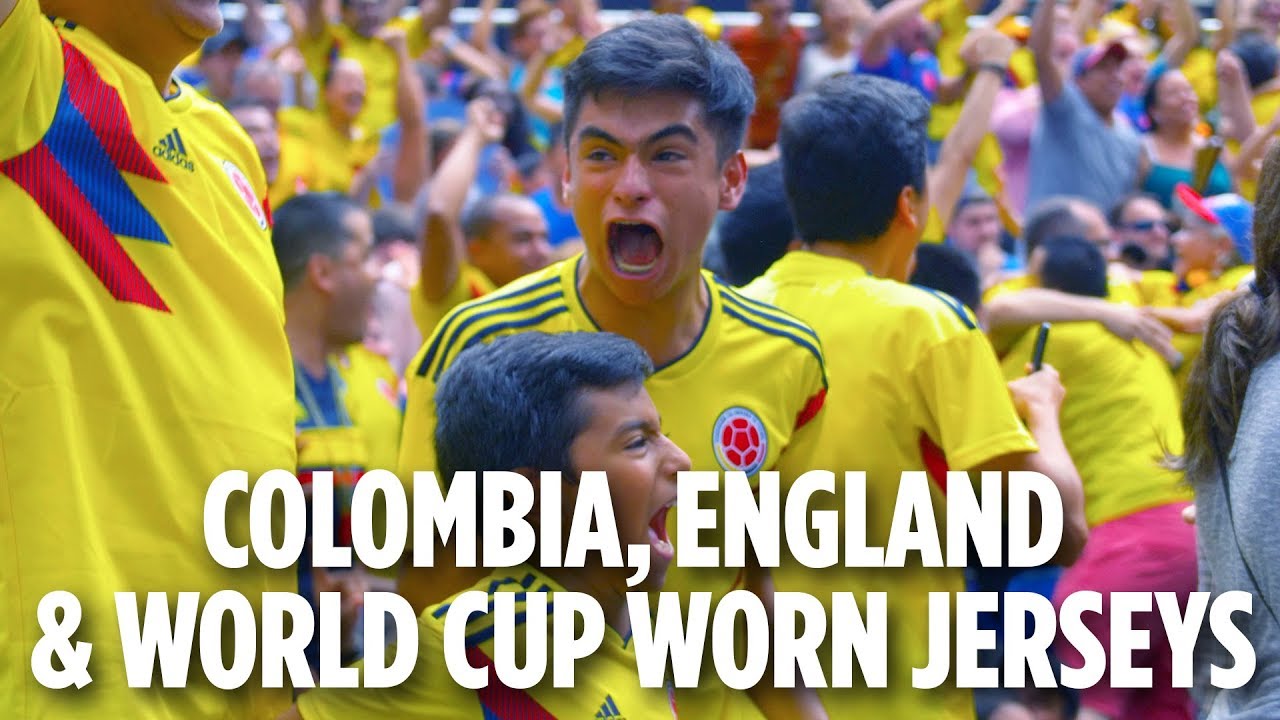 new york city zip code Colombia, England, & World Cup worn jerseys at Rockefeller Center | #32Nations1City