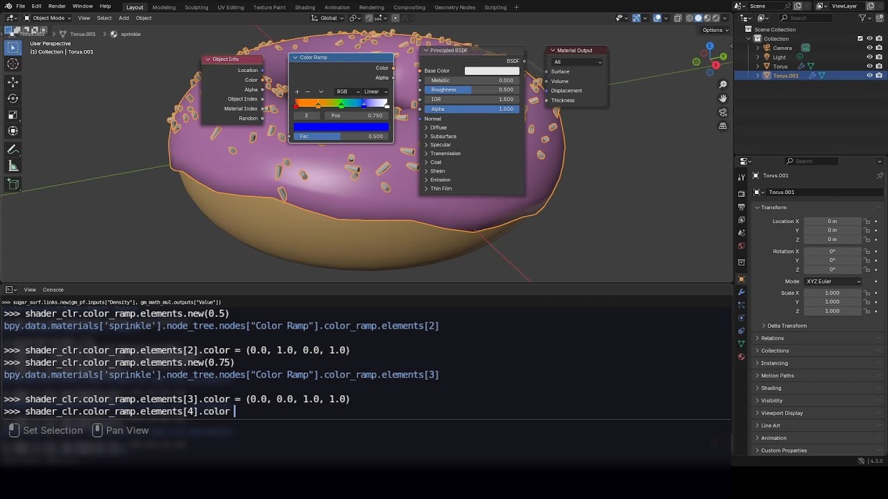 Blender Donut but with ONLY Python code - YouTube