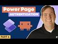 Creating a Power Page with Claude - Session 6 - Turning on Authentication