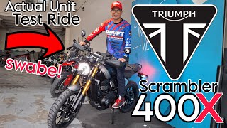 Actial Unit Test Ride ng 2024 Triumph Scrambler 400X - Price 339k - Retro Classic -Versatile Bike