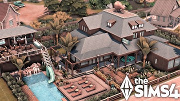 Gibbi Point Hotel | The Sims 4 | Stop Motion Speed Build | No CC