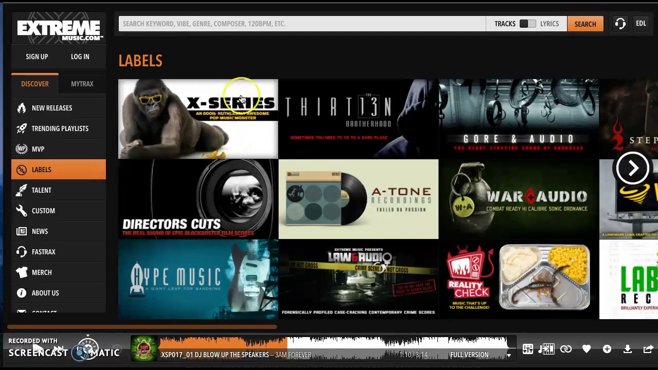 Extreme Music Demo