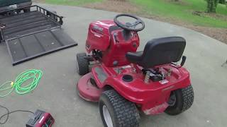 Troy Bilt Pony riding mower not starting- the problem, the fix and servicing the mower