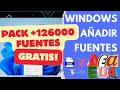 💻Curso Windows 🖋️📂 Cómo Instalar Nuevas Fuentes en Windows + ¡126,000 Fuentes Gratis!