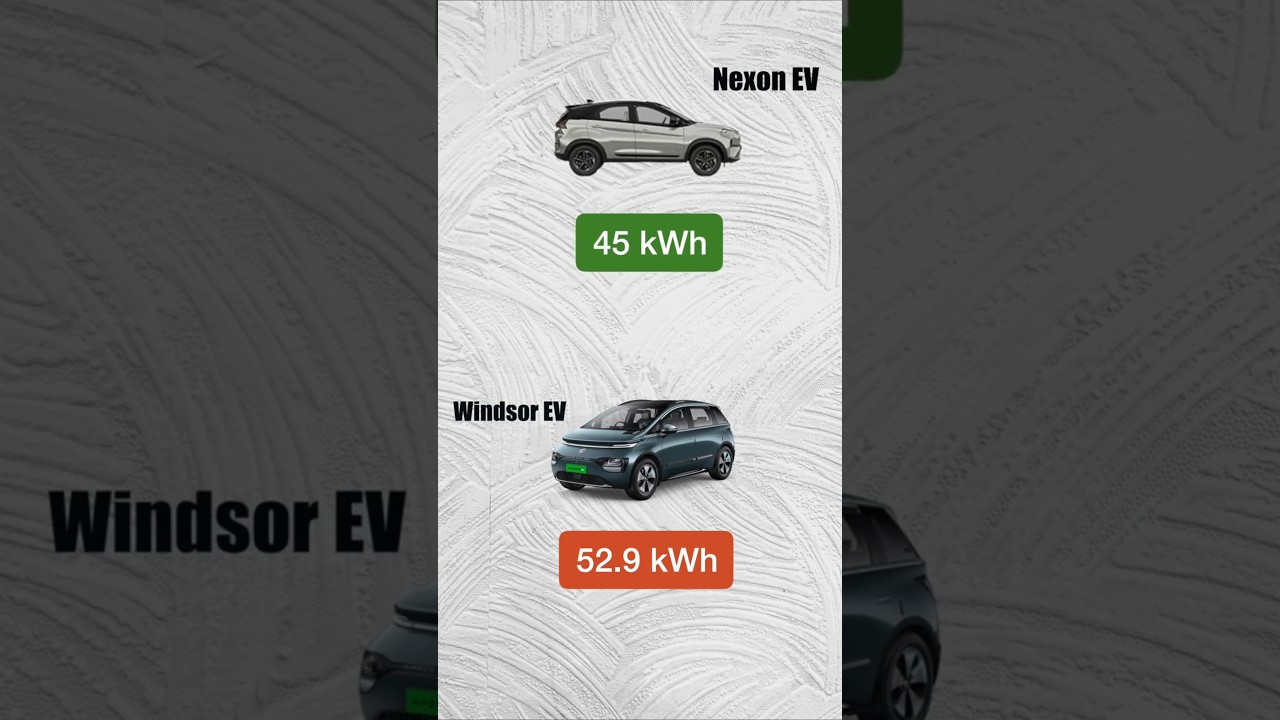 Nexon EV vs MG Windsor.