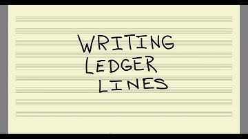 Writing Ledger Lines