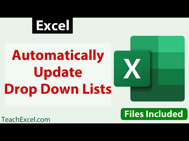3 Ways to Automatically Update Drop Down Lists in Excel - Data Validation class=