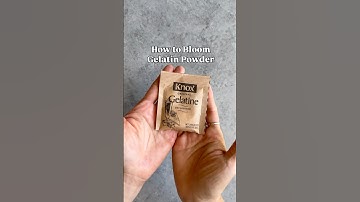 How to Bloom Gelatin!✨Master this essential technique in just 3 simple steps!