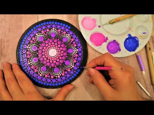 SIMPLE Dot Mandala Painting For BEGINNERS