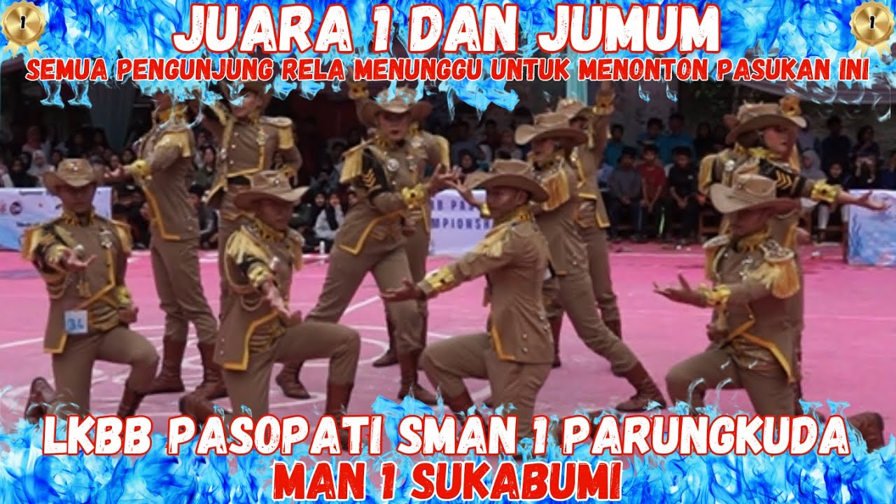 SEMUA PENONTON MENJERIT...!!! JUARA UMUM DAN JUARA UTAMA 1 - MAN 1 SUKABUMI - LKBB SMAN 1 PARUNGKUDA