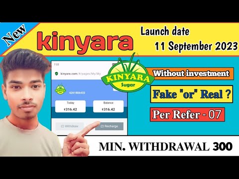 Kinyara Earning App | New App Launch Kinyara | Live Withdrawal