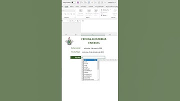 FECHAS ALEATORIAS en EXCEL #excel