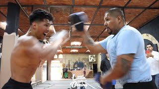 WATCH! EMILIANO VARGAS EXPLODING ON THE MITTS! FUTURE OF BOXING TRAINING AT BOXING ARRIOLA IN MEXICO